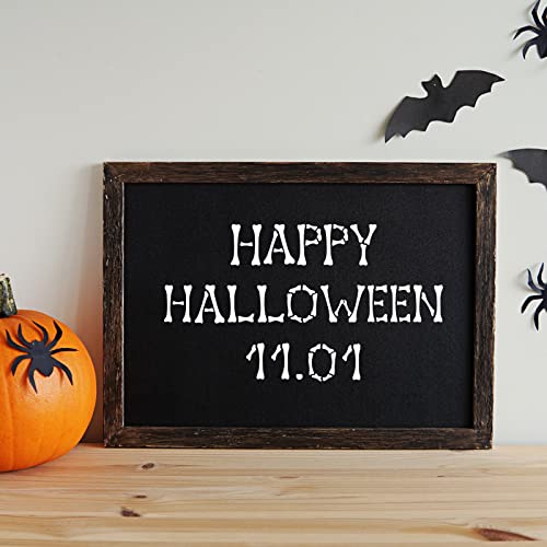36pcs Halloween Letter Stencils Numbers Stencils Templates Bone Style Reusable Alphabet Stencil Set for Halloween Wood, Wall, Fabric,Chalkboard, Sign, DIY Art Projects Decoration (2 Inch)