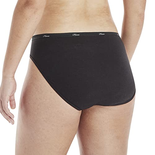 Hanes womens Cotton briefs underwear, 6 Pack - Hi Cut Assorted 1, 8 US