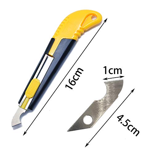 YouU 1 Acrylic Cutter and 11 Pcs Blade Set, Multi-Use Cutter with Cutting Blade