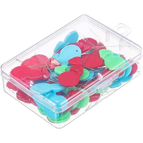 eBoot 20 Pieces Plastic Needle Threaders with Clear Box, Assorted Colors