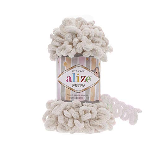 4 skn/Ball Alize Puffy Baby Big Loop Blanket Yarn 100% Micropolyester Soft Yarn 400gr 39.3 yds (599)