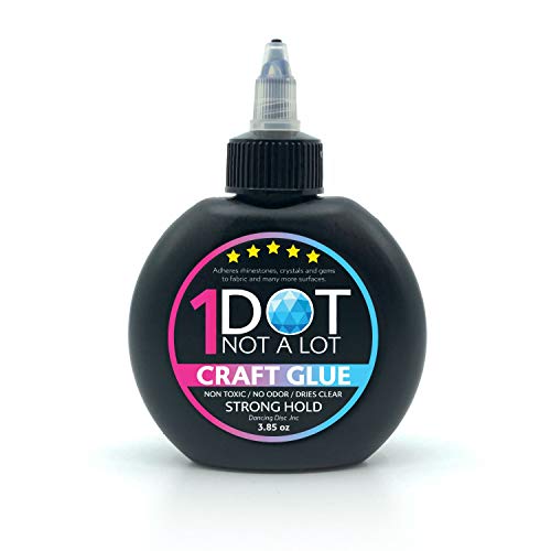 1DotNotalot Craft Glue for Rhinestones/for All Crafting Needs/Dancer Favorite/Non Toxic Water Based Glue/Stronghold