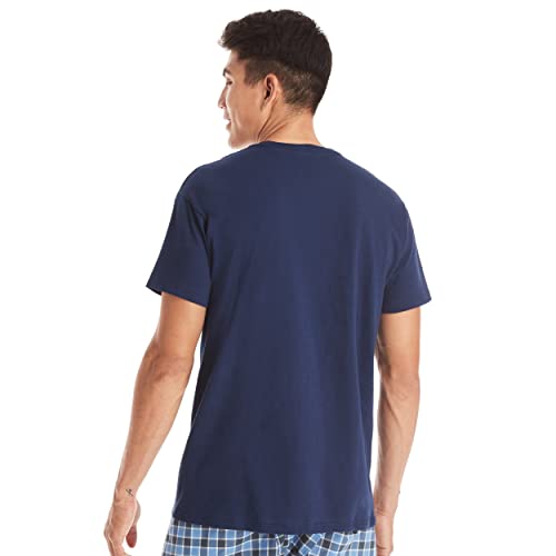 Hanes Men's Pocket T-Shirt Pack, Cotton Crewneck Pocket Tees 6-Pack, Moisture-Wicking Cotton T-Shirt Assorted 6-Pack