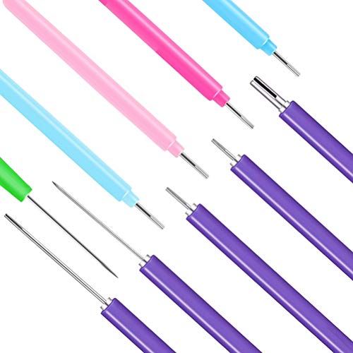 12 Pack Paper Quilling Tools Slotted Kit, Different Sizes Rolling Curling Quilling Needle Pen Curling Coach Paper Cardmaking Project Tools Set