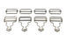 DGOL 12 sets 3 Color Suspender Buckle,Tri-Glide Overall Buckles with 15 sets Copper Buttons Full Set (1-1/2 inch)