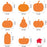 40Pcs Halloween Foam Pumpkin Craft Kit Decorations with Foam Fall Maple Leaves Rhinestone Stickers for Halloween Thanksgiving Kids Art Crafts Decorations