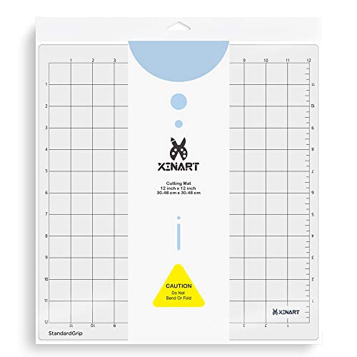 XINART StandardGrip Cutting Mat for Silhouette Cameo 4/3/2/1(3 Mats,12x12 inch) Standard Grip Adhesive Sticky Accessories Craft Vinyl Replacement Cut Mats for Silhouette Cameo