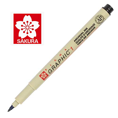 Sakura Pigma Graphic Pen 1.0 mm [Pack of 12 ]