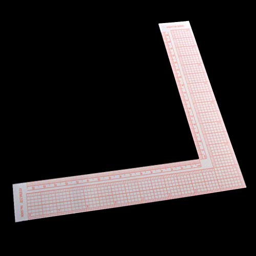 Universal L-Square Quilting Ruler 90 Degree Ruler Sewing Hard Plastic Garment Pattern and Dress Making Ruler