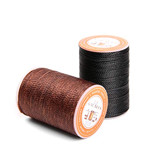 FANDOL Waxed Polyester Cord Wax-Coated Strings Waterproof Round Wax Coated Thread for Braided Bracelets DIY Accessories or Leather Sewing (Series 3)