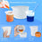 Silicone Resin Measuring Cups Tool Kit- 600ml/20oz Resin Mixing Cups, 2Pcs 100ml Measuring Cups, Silicone Stir Sticks, Resin Mixing Kit for Epoxy Resin, Molds, Jewelry Making, Waxing, Easy Clean