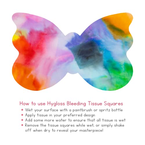 Hygloss Products Bleeding Tissue Paper Squares 1.5-Inch, 20 Assorted Colors for Arts & Crafts, DIY Projects, Scrapbooking, Greeting Cards, 2400 Squares