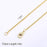 Wholesale 6PCS 14K Real Gold Plated Brass Box Chain Necklace Bulk for Jewelry Making (16 inch)