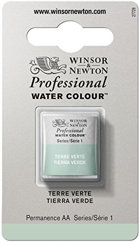 Winsor & Newton Professional Watercolor, Half Pan, Terre Verte