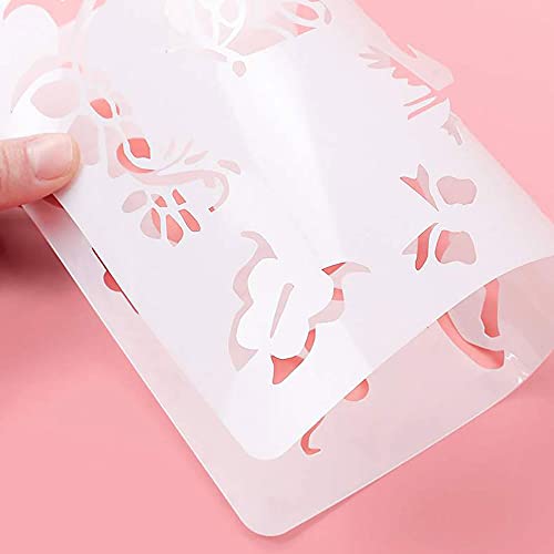 20 Pcs Butterfly Stencils Spring Painting Themed Stencils Templates Reusable PET Craft Stencils Butterfly Drawing Templates for Painting Fans Craft DIY Lovers Beginners Home Decor