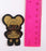 LOL Doll Queen Bee Patch. Woven, Iron-On, with Golden Lurex Thread. Size 2.1" x 1.5 (54 mm x 39 mm).