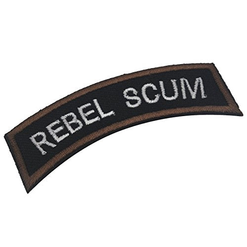 Rebel SCUM Tactical Morale Military Embroidery Badge Hook and Loop Fastener Patch 2.76" x 0.79" Bubble of 2