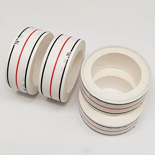 HONEYSEW 4 Rolls Diagonal Seam Tapes Sewing Basting Tape for Sewing Straight Diagonal Seams Instruction Tool