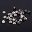 100Pcs Silver Leather Rivets Chicago Binding Screws Posts Assortment Kit for Scrapbook Photo Albums Leather Repair M5x6mm