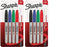 Sharpie 30174 Permanent Marker Set of 4 (Red, Blue, Green, Black) - 2 Pack