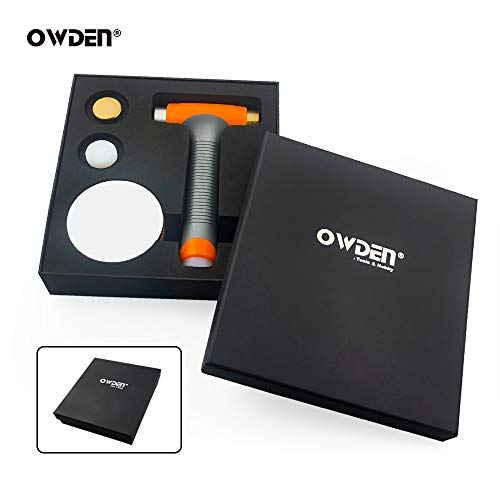 OWDEN Professional Jewelry metal stamps hammer with 2 replace hammer heads No-Rebound steel bench block set Jewelry stamping working tools Metal letter punch for brass aluminium copper leather marks.