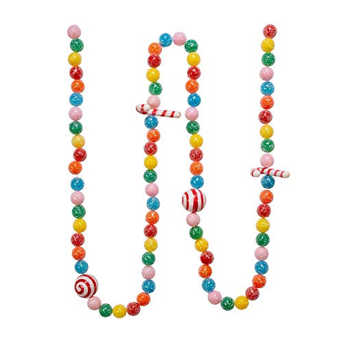 6-Foot Candy Cane and Candy Ball Garland