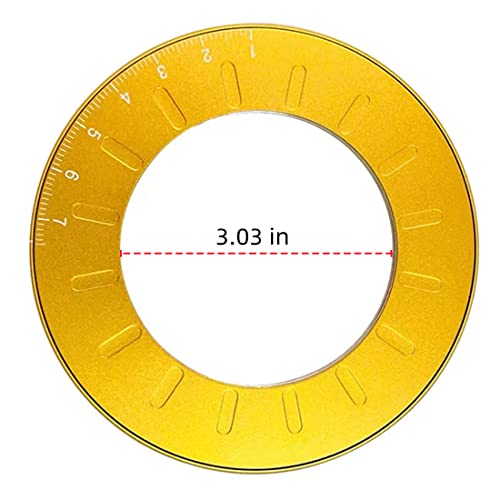 Szliyands Circle Drawing Maker, Adjustable Rotary Circle Template Measuring & Drawing Ruler, Aluminum Alloy + Stainless Steel Drafting Ruler Measurement Tool for Circles