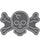 Rhinestone Genie Skull & Bones 8" Magnetic Rhinestone Template, Black