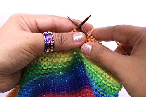 Knitter's Pride Rainbow Row Counter Ring-Size 9: 19.0mm Diameter -KP800423