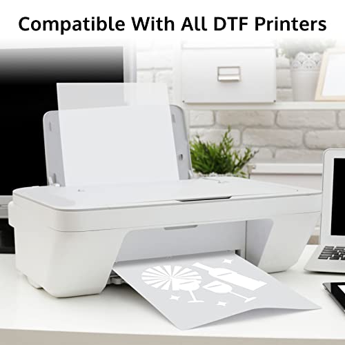 OFFNOVA DTF Transfer Films for Cricut,30 Sheets of 8.5" x 11" PET Heat Transfer Paper Direct to Film Sheet Print on T-Shirts Cotton Textile