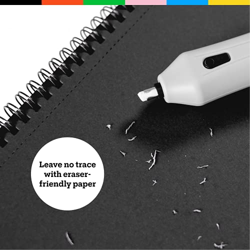 32 Sheets Black Sketch Pad 9X12" - Black Sketchbook Drawing Paper, Perforated Edge on Spiral Bound 88 LB - Art Black Sketch Book for Colored Pencils, Graphite, Charcoal, Pastels & Gel Pens