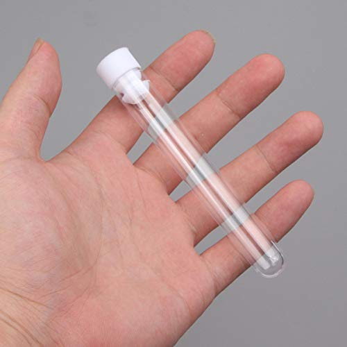 PZRT 4pcs Sewing Needles Container Transparent Plastic Needle Storage Container Needlework Tool 75mm x 12mm