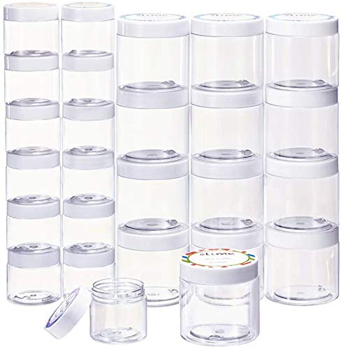SGHUO 24 Pack Empty Slime Containers