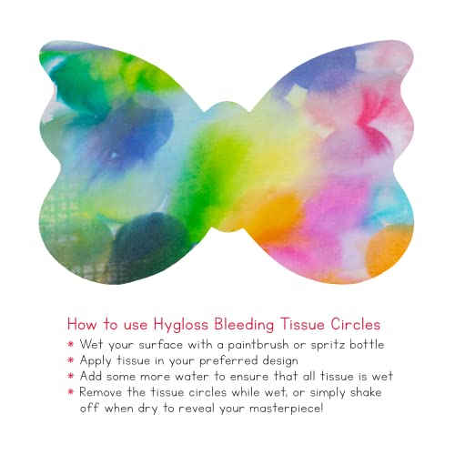 Hygloss Products Bleeding Tissue Paper Circles 2-Inch, 20 Colors, Arts & Crafts, DIY Projects, Scrapbooking, Greeting Cards, 480 Pieces