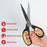 XFasten Sewing Scissors for Fabric Cutting Yellow 9.5 Inch Premium Professional Fabric Scissors Sewing | Heavy duty Fabric Scissors, Sharp Scissors for Fabric Dressmakers Shears Large Scissors