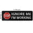 Service Dog Ignore Me I'm Working Warning Vests/Harnesses Tactical Military Morale Badge Emblem Embroidered Fastener Hook and Loop Patches Appliques 3.93 x 1.18 Inch Bubble of 2PCS