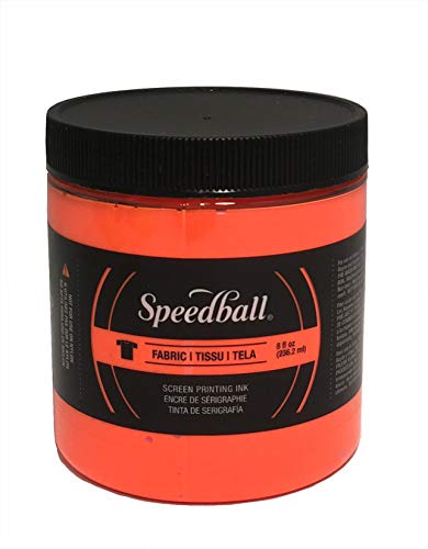 Speedball Screen Prtg Ink 8oz Fluorescent Orange