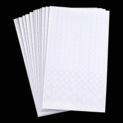 2376 Pieces Foam Dots Dual-Adhesive 3D Foam Dots 3 Sizes Pop Foam Dots Round Adhesive Foam Mounts for Craft DIY Art Scrapbooking Cards Decoration Supplies, 12 Sheets