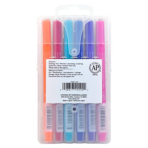 Uchida Le Pen Pigment, Jewel Colors, 1 Count, Pack of 1