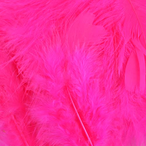 Touch of Nature Turkey Feathers Fluffy 7GM Hot Pink 1pkg