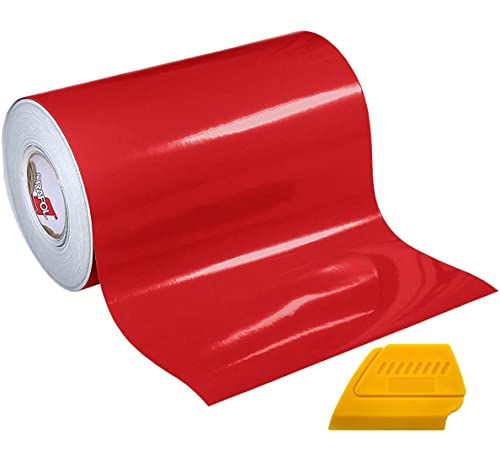 ORACAL 651 Gloss Red Self-Adhesive Craft Vinyl Roll (12" x 15ft + Detailer)