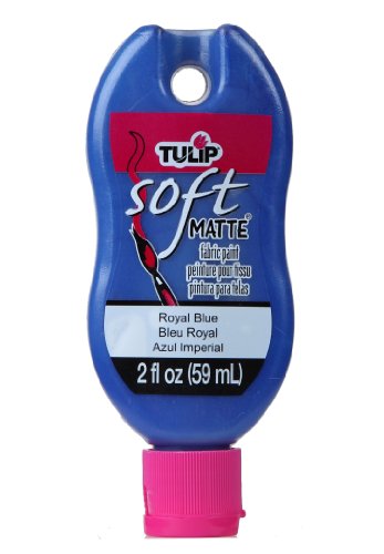 Tulip Soft Paint Peggable 30973 Sfpt 2Oz Matte Royal Blue, 2 Fl Oz (Pack of 1), As Detailed