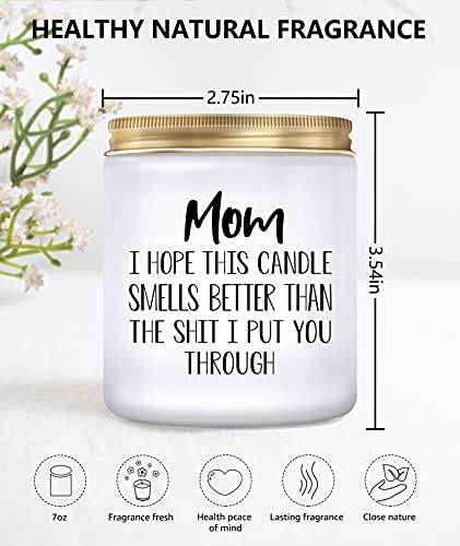 Gifts for Mom from Daughter, Son- Mom Gifts, Funny Birthday Gifts for Mom, Mothers Day & Christmas Day Gifts for Mom, Lavender Candles(7oz)