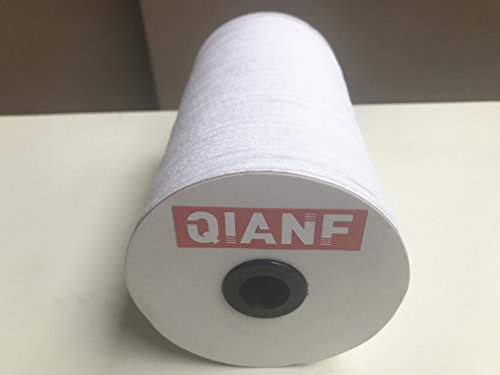 QIANF 100% Cotton White Twill Tape 1/4" Wide 300 Yards Roll Herringbone Tape
