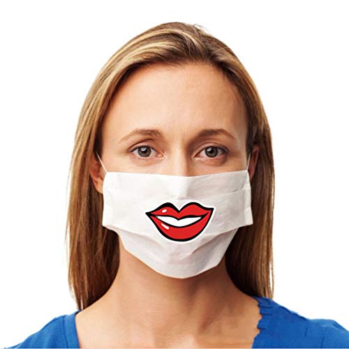 Exceart 80Pcs Mouth Stickers Face Cover Stickers Lips Stickers Smile Decals for Face Cover Bandana Headwear