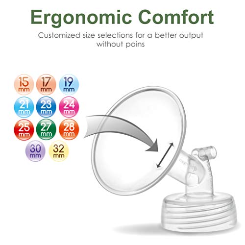 Maymom Pump Part Compatible with Spectra S1,S2 Spectra 9 Plus Breastpump; Incl Wide Mouth Flange (One flange-21mm Flange) Not Original Spectra Flange; Not Spectra Baby USA Parts