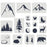 FINGERINSPIRE 17 pcs Mountain Forest Animals Stencil Set Mixed Size Mountain Wild Animal Drawing Stencil Reusable Forest Animals Template for Painting on Wall, Floor, Furniture, Wood and Paper