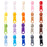 FINGERINSPIRE 80 Pcs #5 Plastic Zipper Pull Slider Head 20 Colors Oval Zippers Slider Head Zipper Repair Kit Solution for Garment Accessories(0.43x1.41inch)