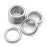 Hamineler 20 PCS Smoothing Welded 304 Stainless Steel O-Ring Welded Round Rings for Camping Belt, Dog Leashes, Luggage Accessories (6mm×30mm ID)