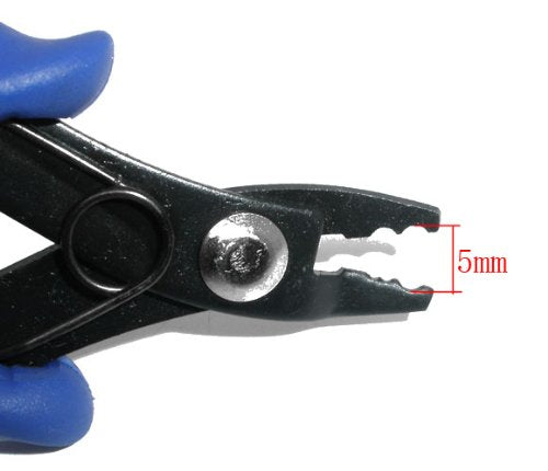 Bastex Jewelry Bead Crimping Pliers. Beading Crimper Tools Perfect for Small Beads. Has Ergonomic Handle Grips that Make this Small Plier Ideal for Jewelry Making - 13cm, Blue